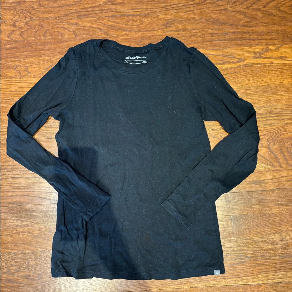 Eddie Bauer Black Long Sleeve Shirt